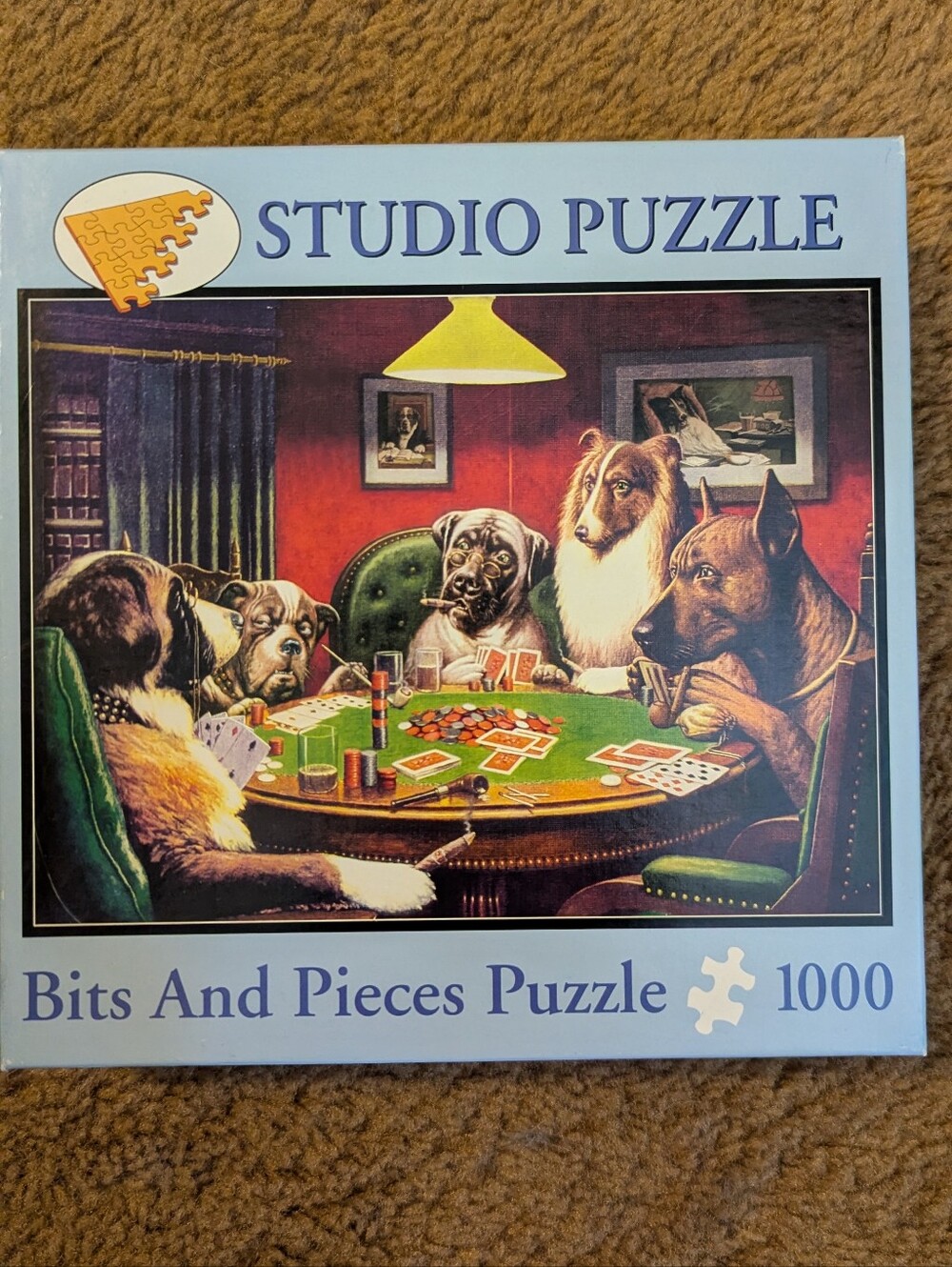 1000 Piece Bits & Pieces Puzzle - Coolidge Dogs